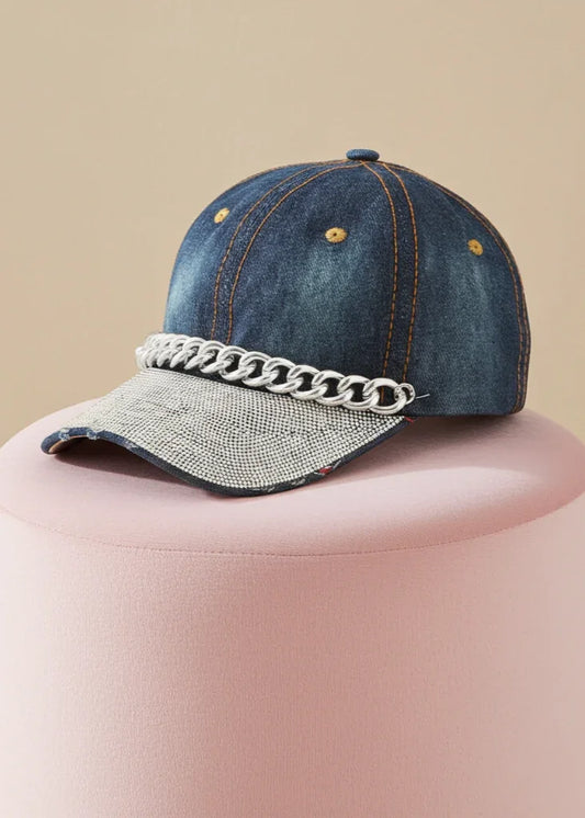 Rhinestone Distressed & Teardrop Caps - Kloset 6