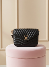 Chevron Quilted Crossbody Bag With V Accent - Kloset 6