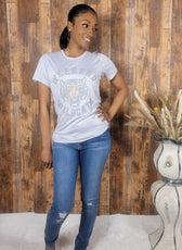 'Weekend Cats' Short Sleeve Graphic Top - Kloset 6
