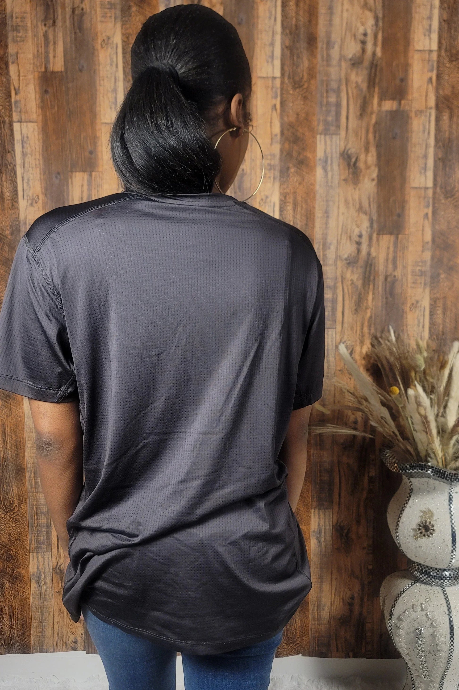 'Stay Positive' Short Sleeve Graphic Top - Kloset 6