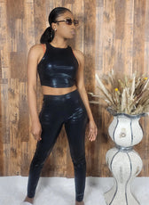 Snakeskin Print Two-Piece Set - Kloset 6