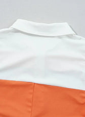 Orange Colorblock Athletic Mini Dress - Kloset 6