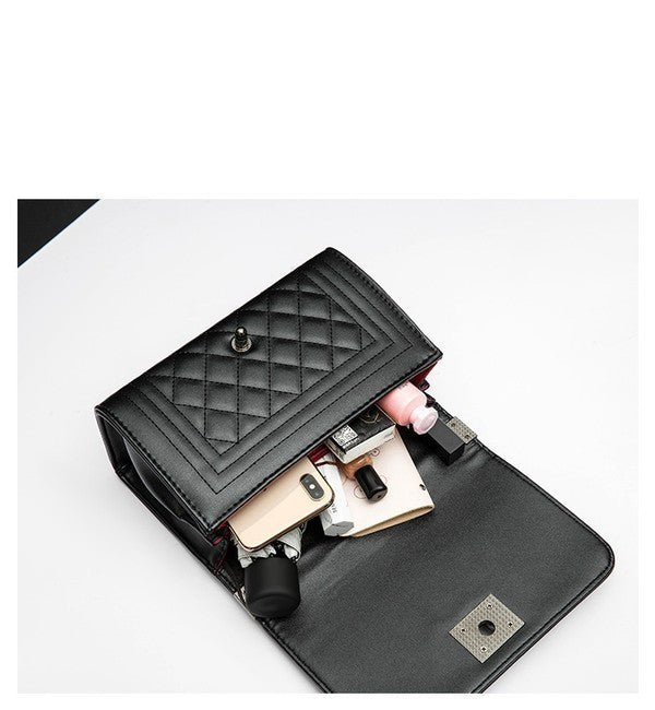 Stitched Design Crossbody Bag - Kloset 6