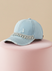 Rhinestone Distressed & Teardrop Caps - Kloset 6