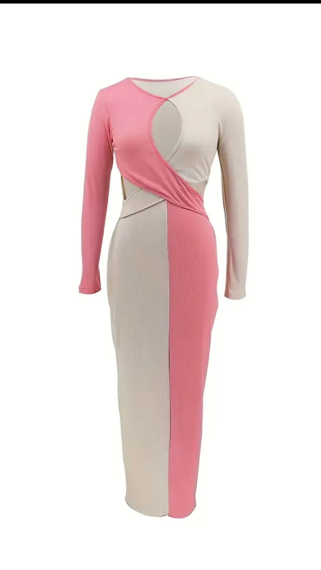 Long Sleeve Criss Cross Maxi Dress