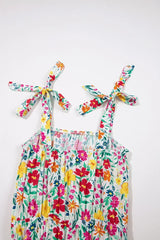 Knotted Tie Strap Ruffle Mini Dress - Kloset 6